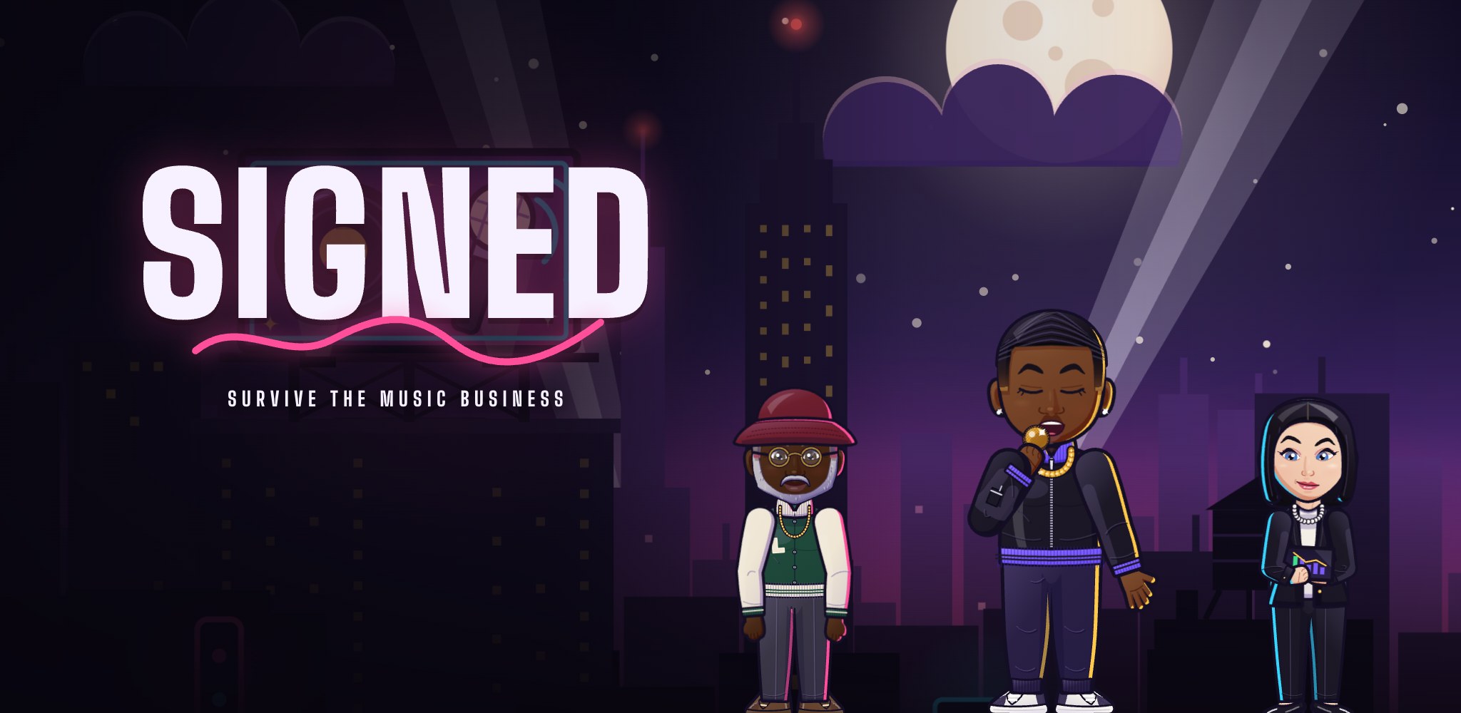 SIGNED: Rap & Music Career Sim banner