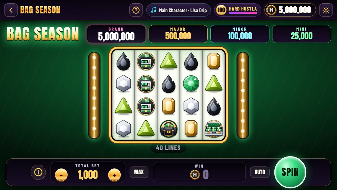 Bag Season in Hard Hustla Casino