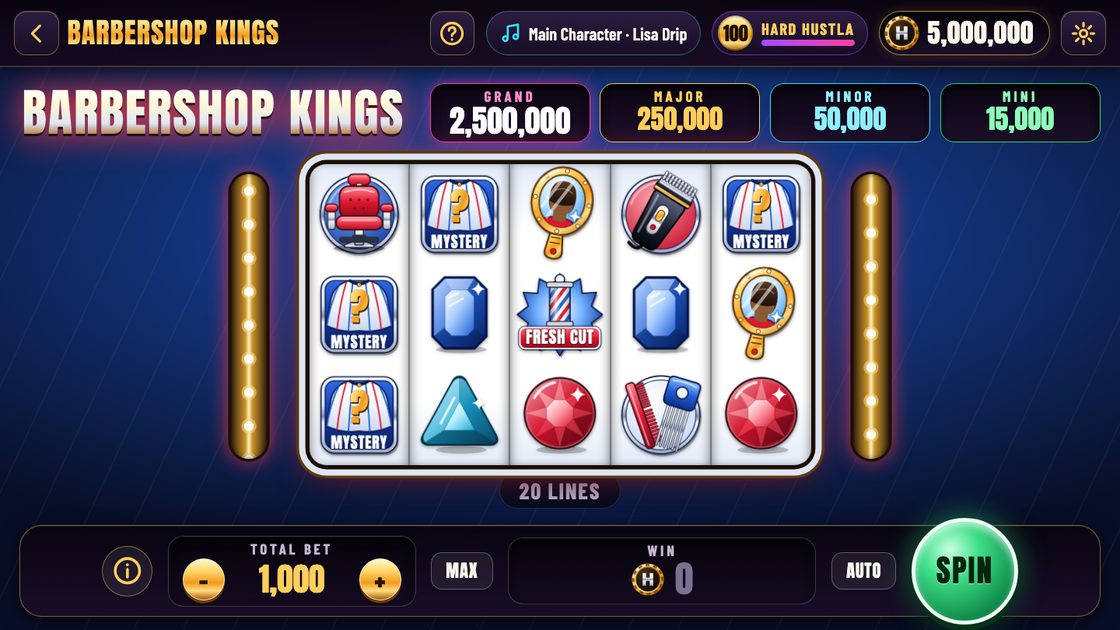Barbershop Kings in Hard Hustla Casino