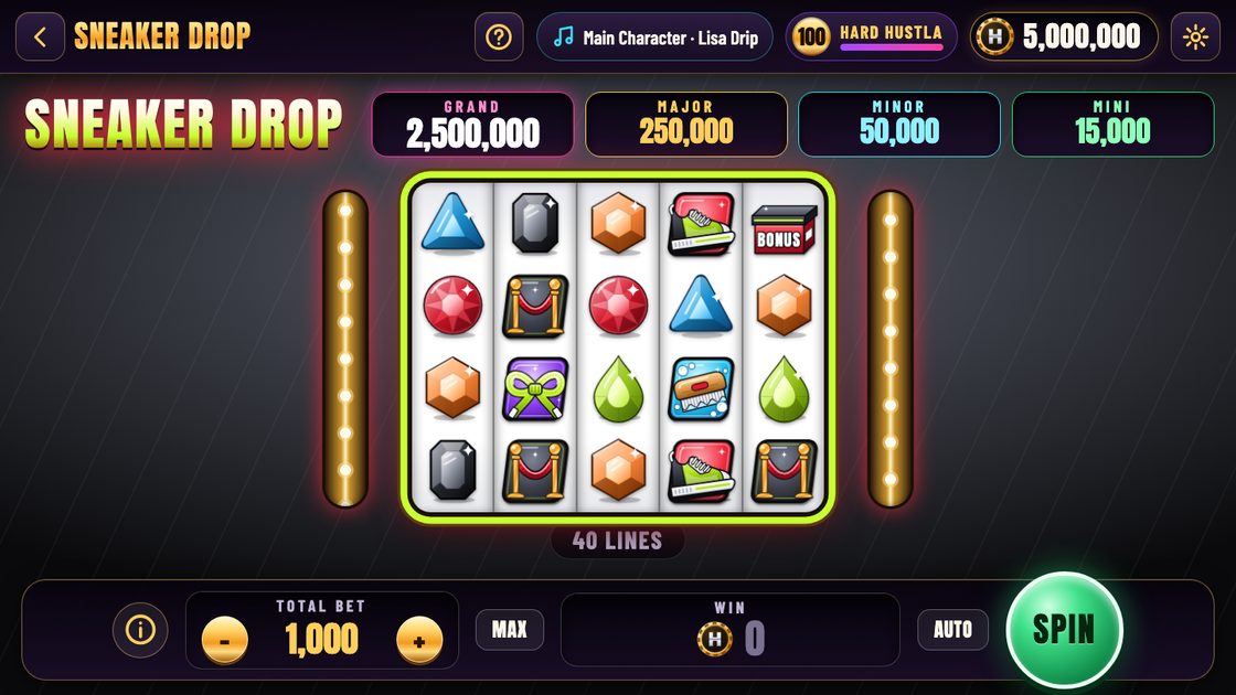 Sneaker Drop in Hard Hustla Casino