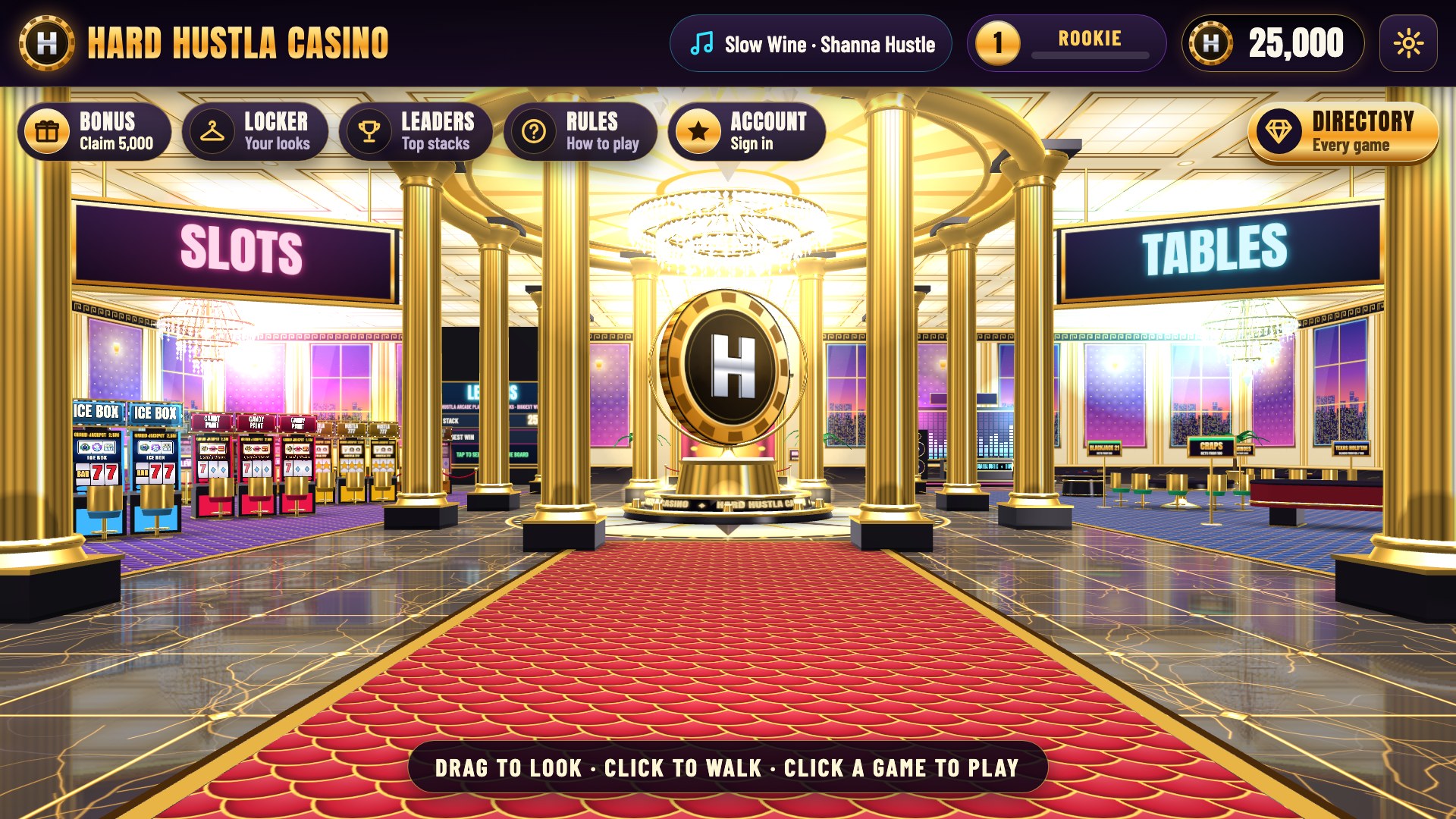 Hard Hustla Casino, the entrance